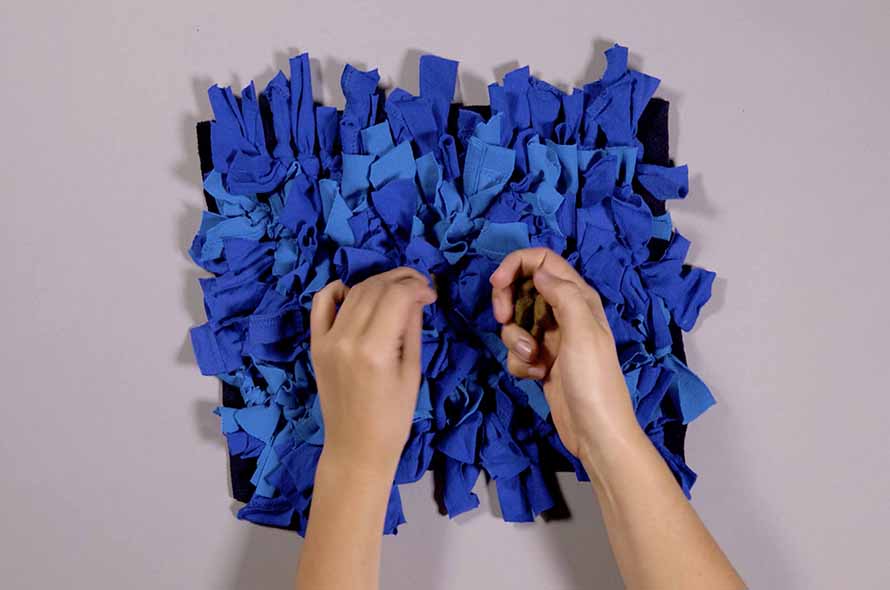 Finished snuffle mat