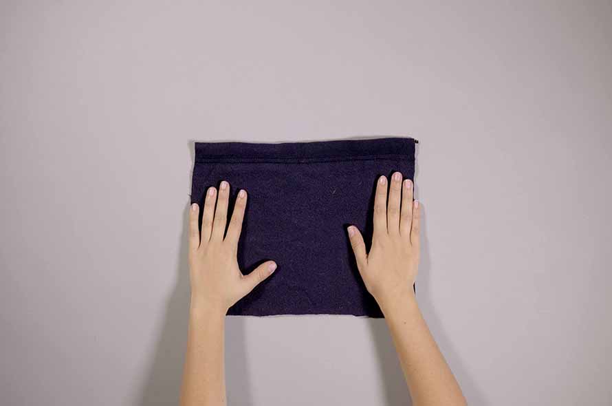 Fabric laid on the table